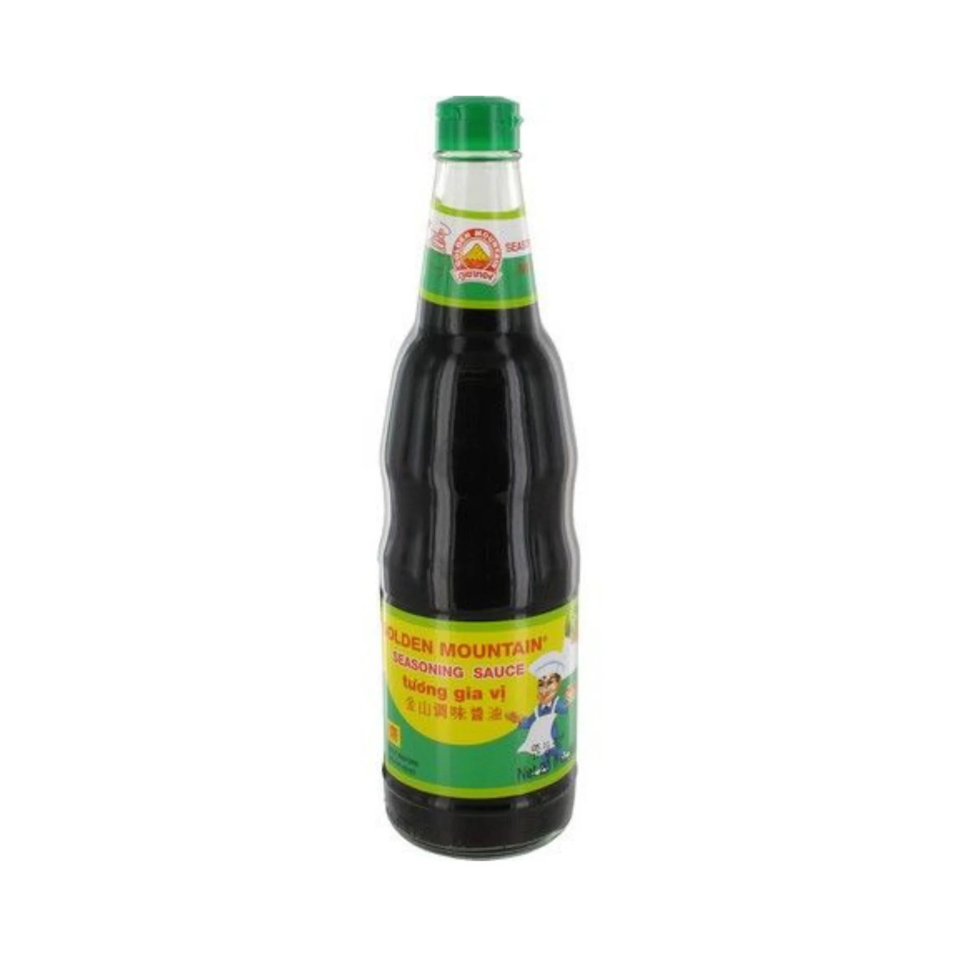 GOLDEN MOUNTAIN Würzsauce 600ml, thailändische Sojasauce in Glasflasche für asiatische Gerichte