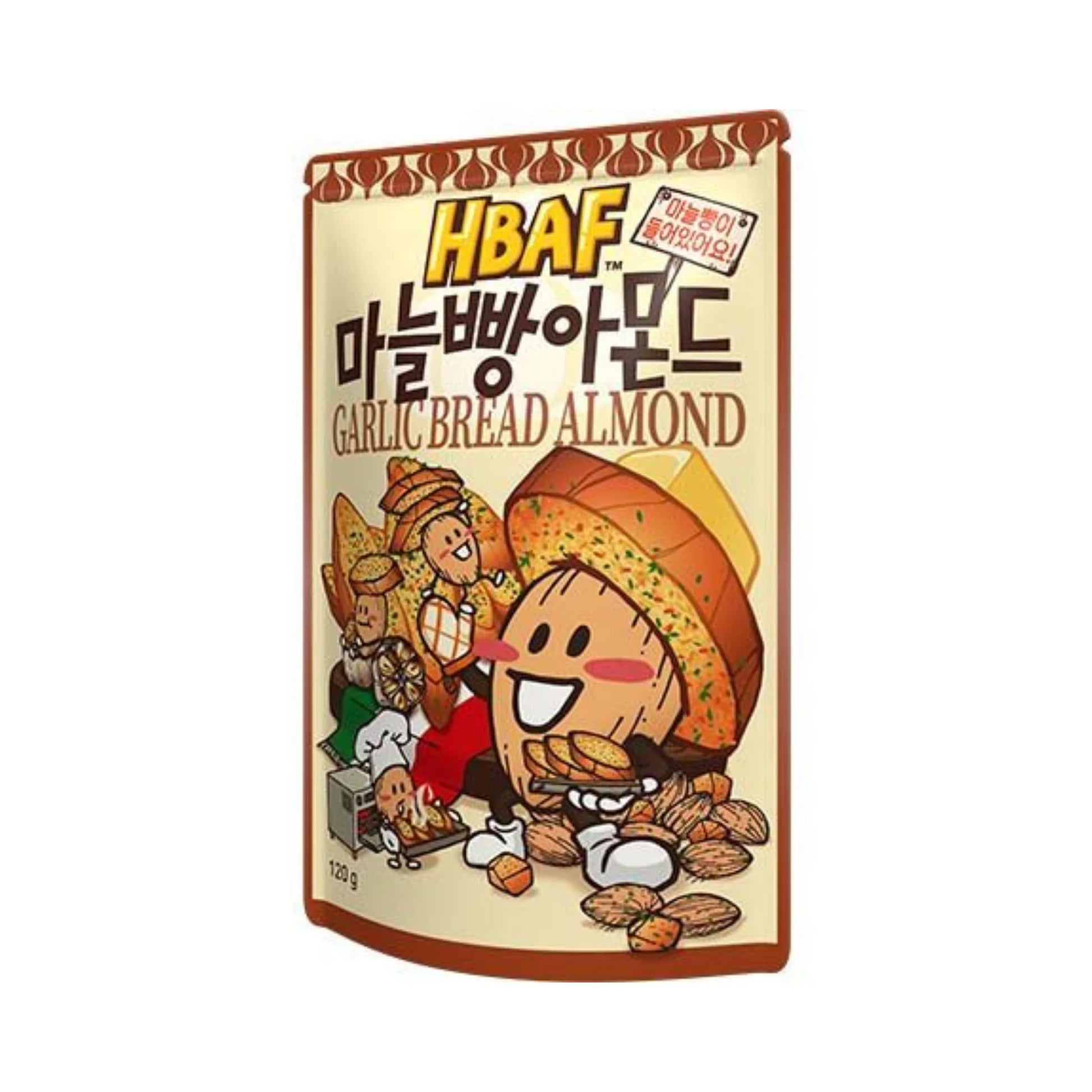 HBAF Mandeln Knoblauchbrot 120g koreanischer Premium-Snack