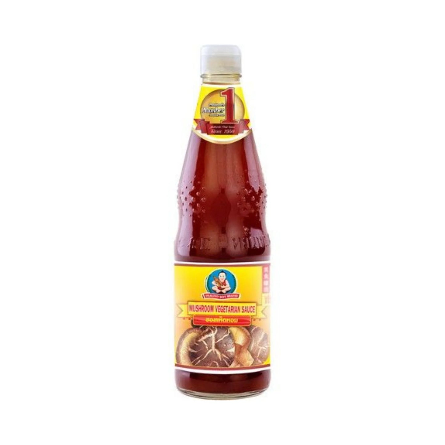 HEALTHY BOY Pilzsauce vegetarisch 800g - Vegane Alternative zu Austernsauce aus Thailand mit Umami-Geschmack
