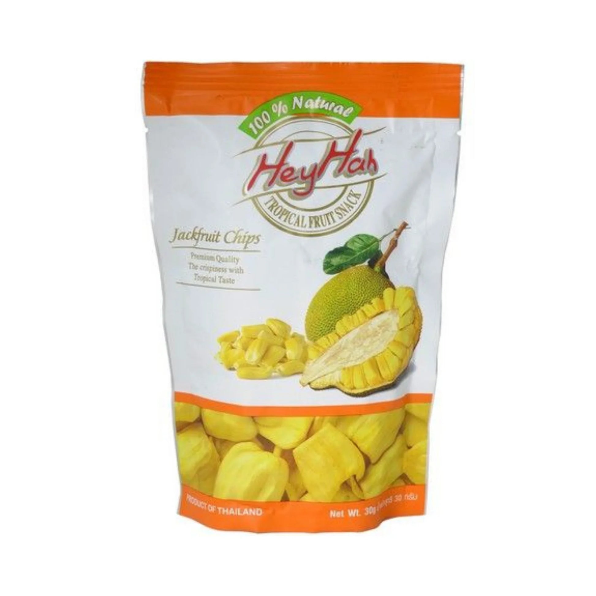HEY-HAH Jackfrucht-Chips 30g - Knusprige thailändische Chips mit exotischem Jackfrucht-Geschmack