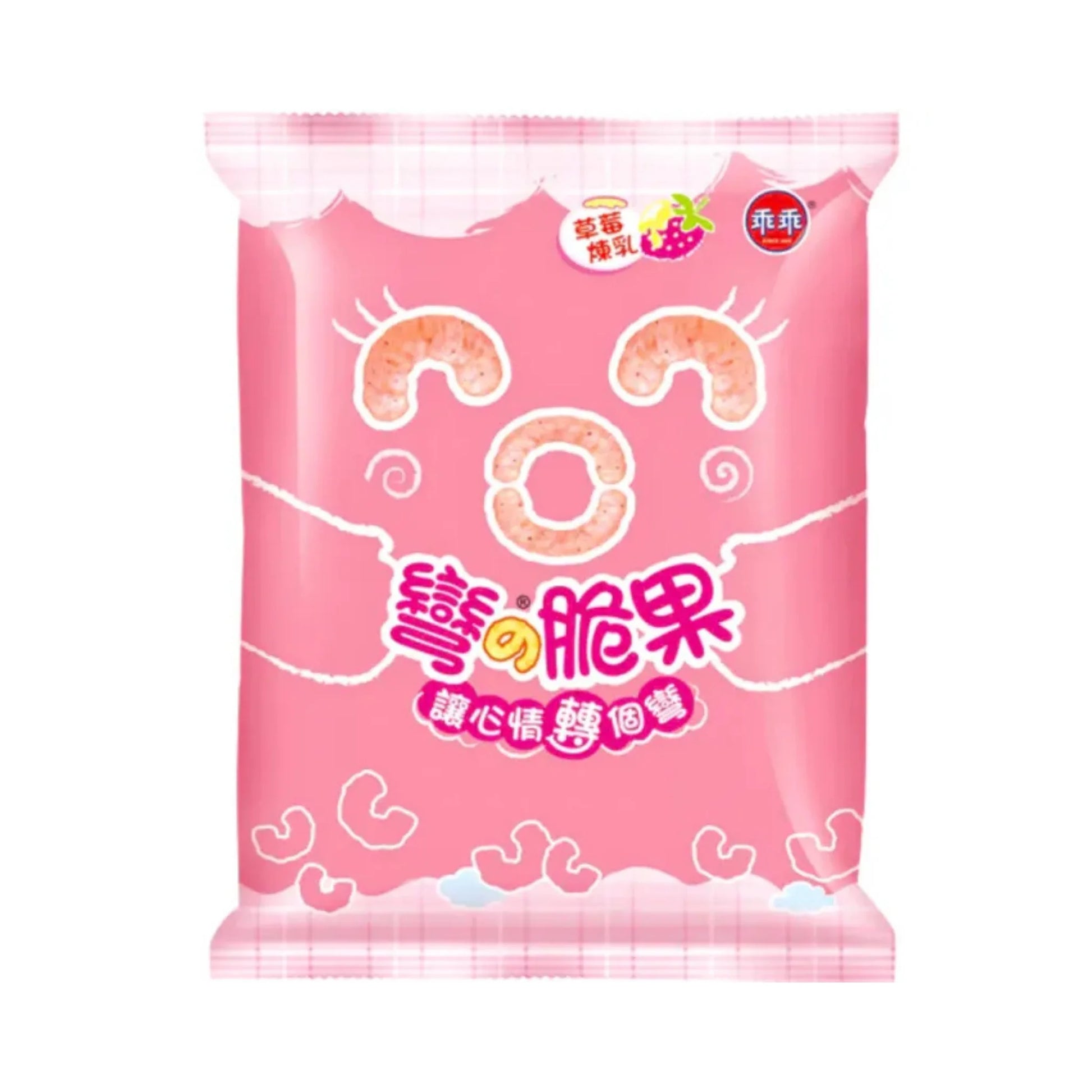 KUAIKUAI Erdbeer Corn Chips 40g – knusprige Mais-Puffs mit süßem Erdbeergeschmack aus Taiwan