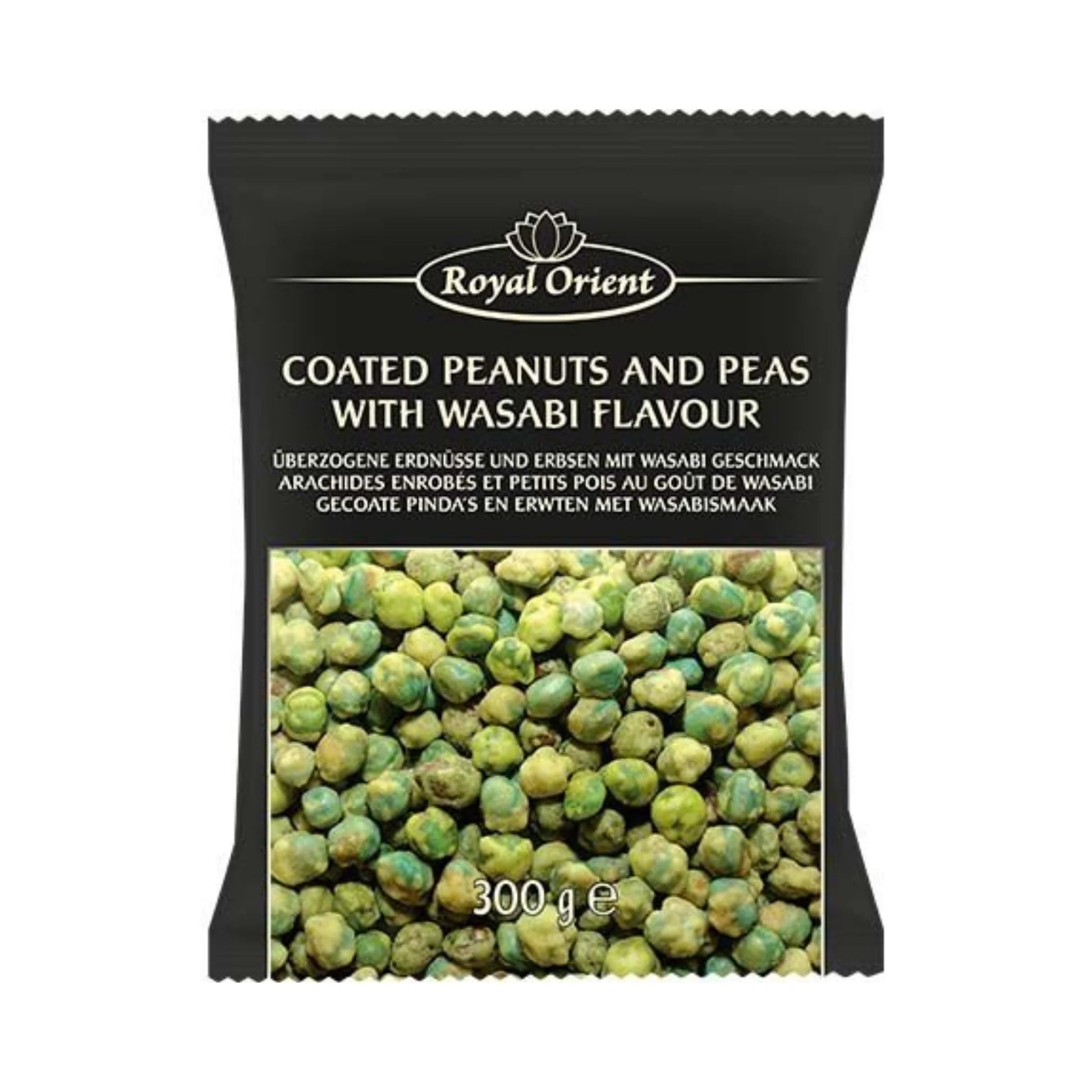 ROYAL ORIENT Wasabi Mix Hot 300g Dose - Scharfe Wasabi-Nussmischung