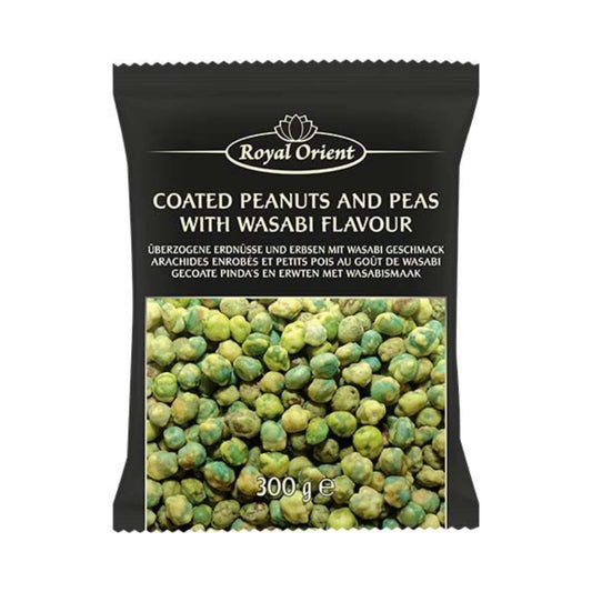 ROYAL ORIENT Wasabi Mix Hot 300g Dose - Scharfe Wasabi-Nussmischung