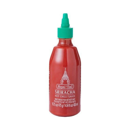 ROYAL THAI Sriracha Chilisauce scharf 430ml Flasche - Scharfe Chilisauce im Thai-Stil